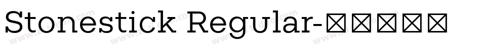 Stonestick Regular字体转换